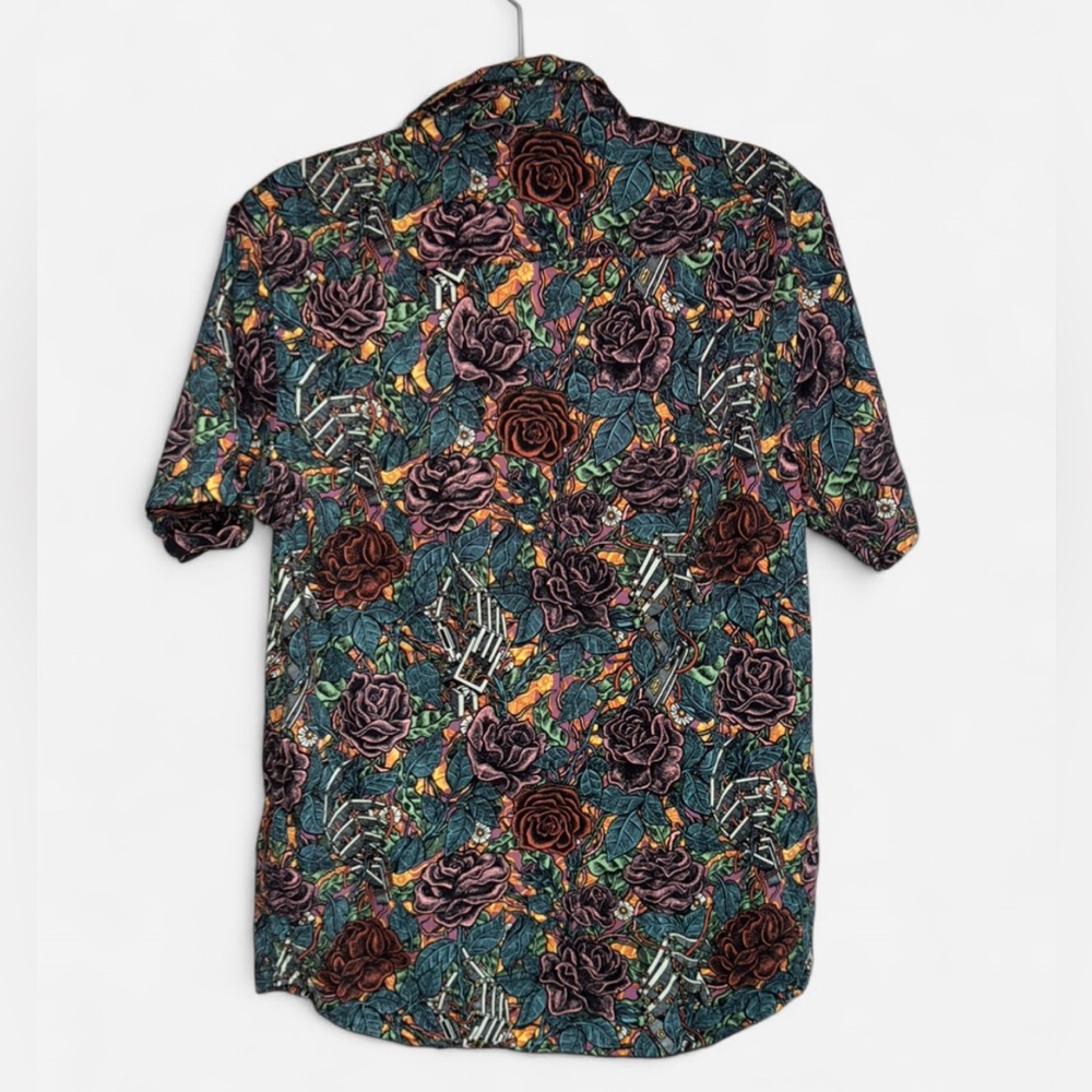 2/30$ RVCA Multicolor Floral Men's Shirt - Picture 4 of 5